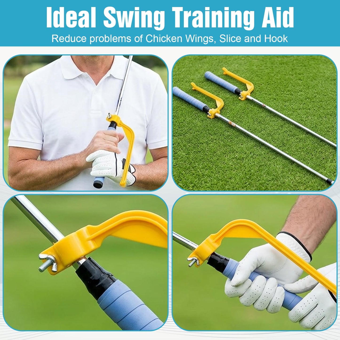 Sorcristy Golf Training Wrist Hinge and Swing Correcting Arm Band, Golf Swing Training Aid for Golfers Beginners Arm Elbow Posture Teaching Accessory for Club Practice