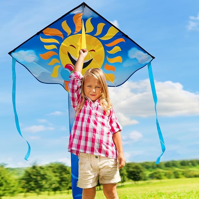 for Kids & Adults Easy to Fly, Large Kites for Adults,Beginner Kite for Kids Ages 4-8, 8-12, Perfect for Beach Trip and Family Activities