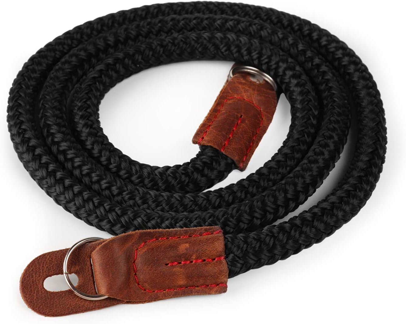 100cm/39inc MegaGear SLR, DSLR Sierra Series Genuine Leather Camera Shoulder or Neck Strap, Black, Large