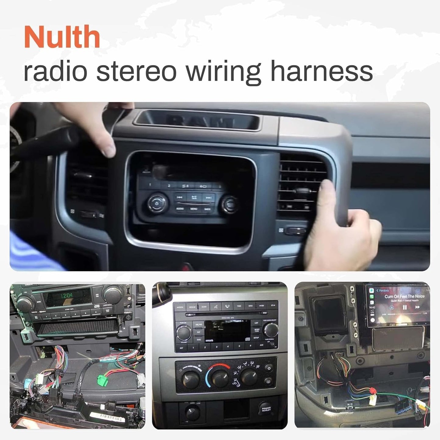 2006-2012, 2006-2010, 2006-2009 NuIth Car Radio Stereo Wire Harness Connector Antenna Adapter for Ford Lincoln Mercury
