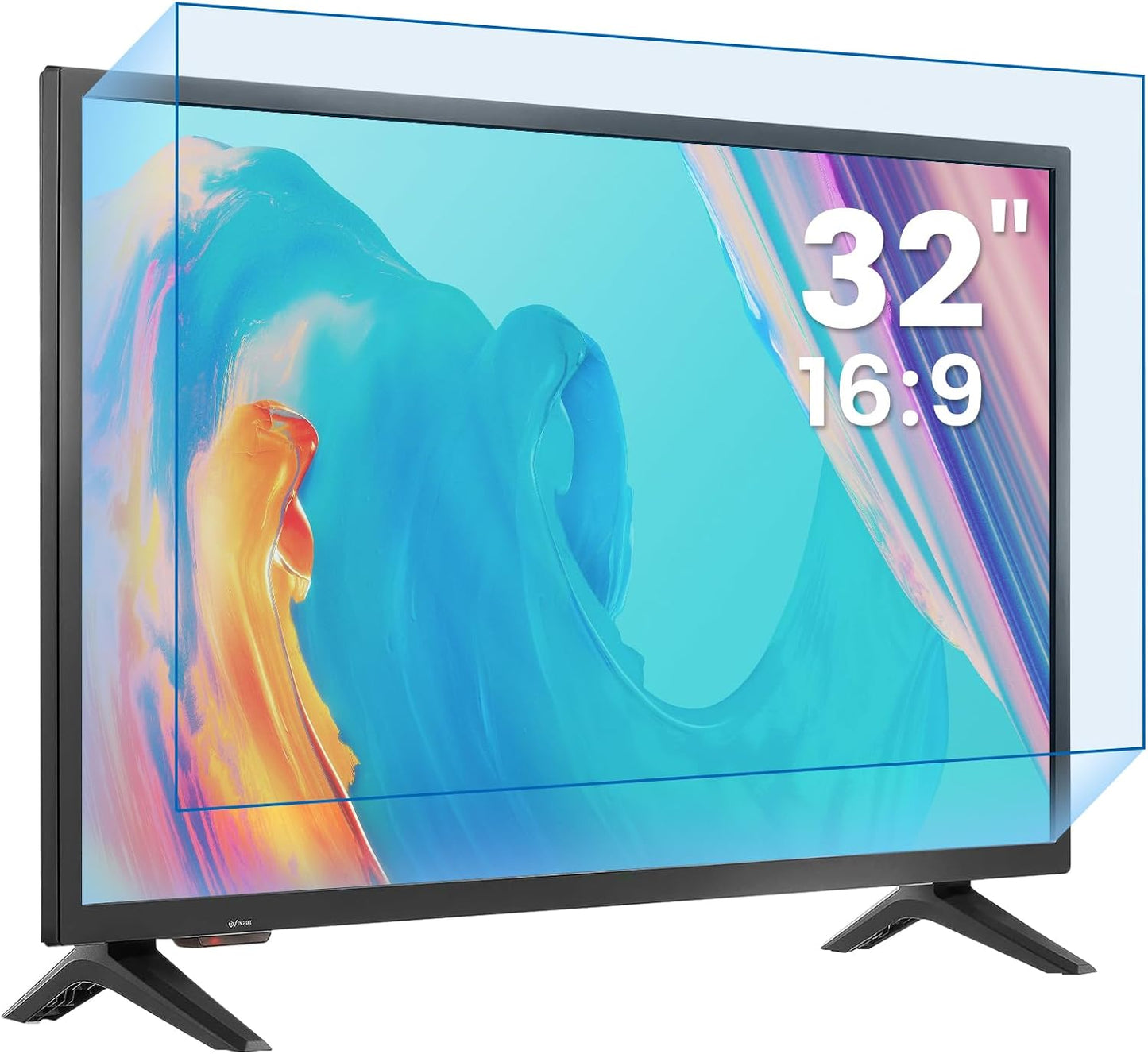 32 Inch 16:9 32" 4K F FORITO Anti Blue Light Matte TV Screen Protector, Eye Protection Anti Glare Computer Screen Cover
