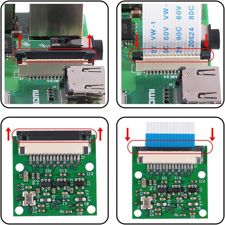Aokin 5MP 1080P OV5647 A/B/B+/2/3/3B+/4 15cm for Raspberry Pi Camera Module, with Sensor Video Camera Module