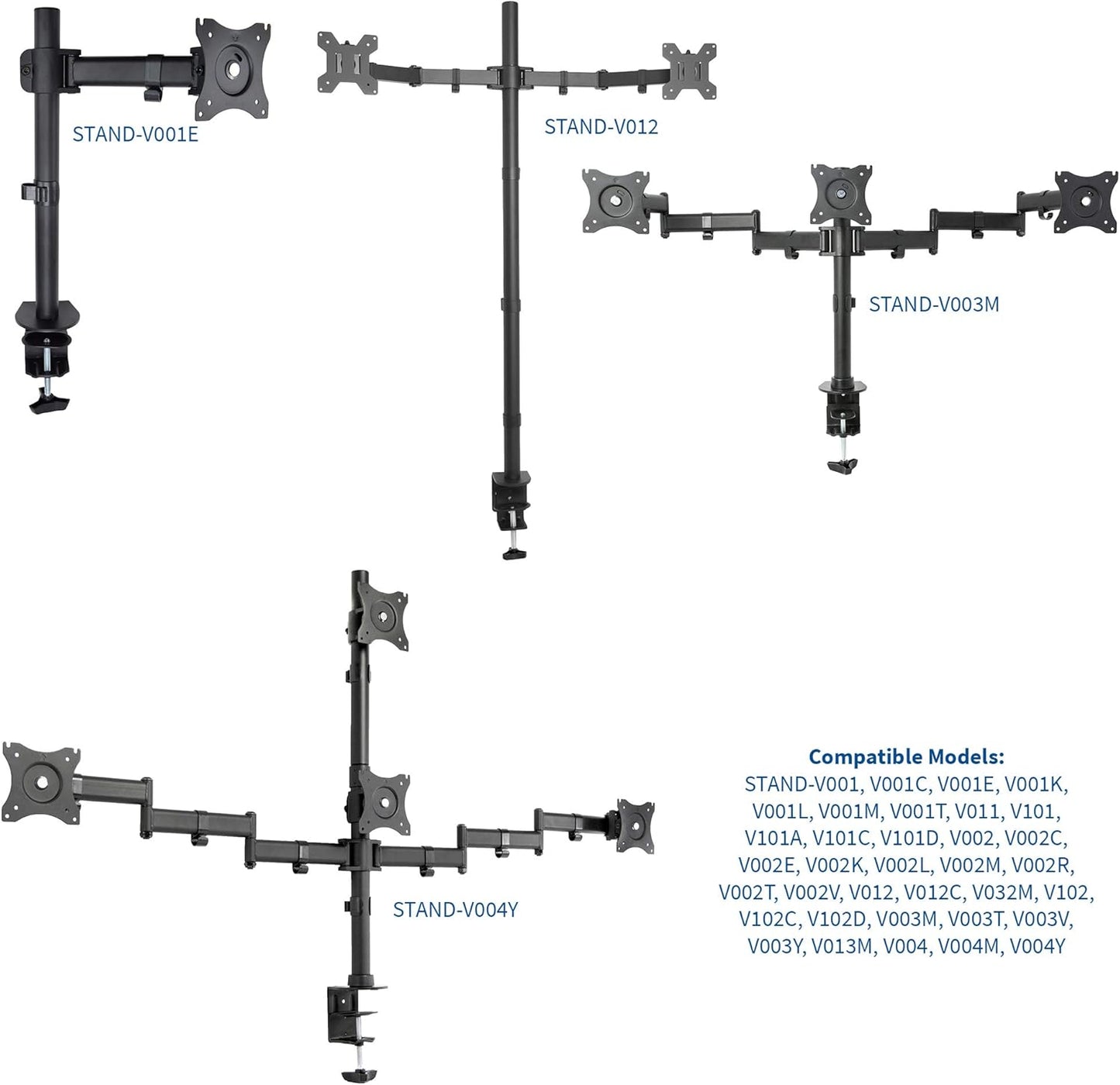 VIVO 1 27 inches, PT-SD-AM01A Fully Adjustable Single Monitor Arm for Desk Mount Stand, Monitor Arm for Screen up