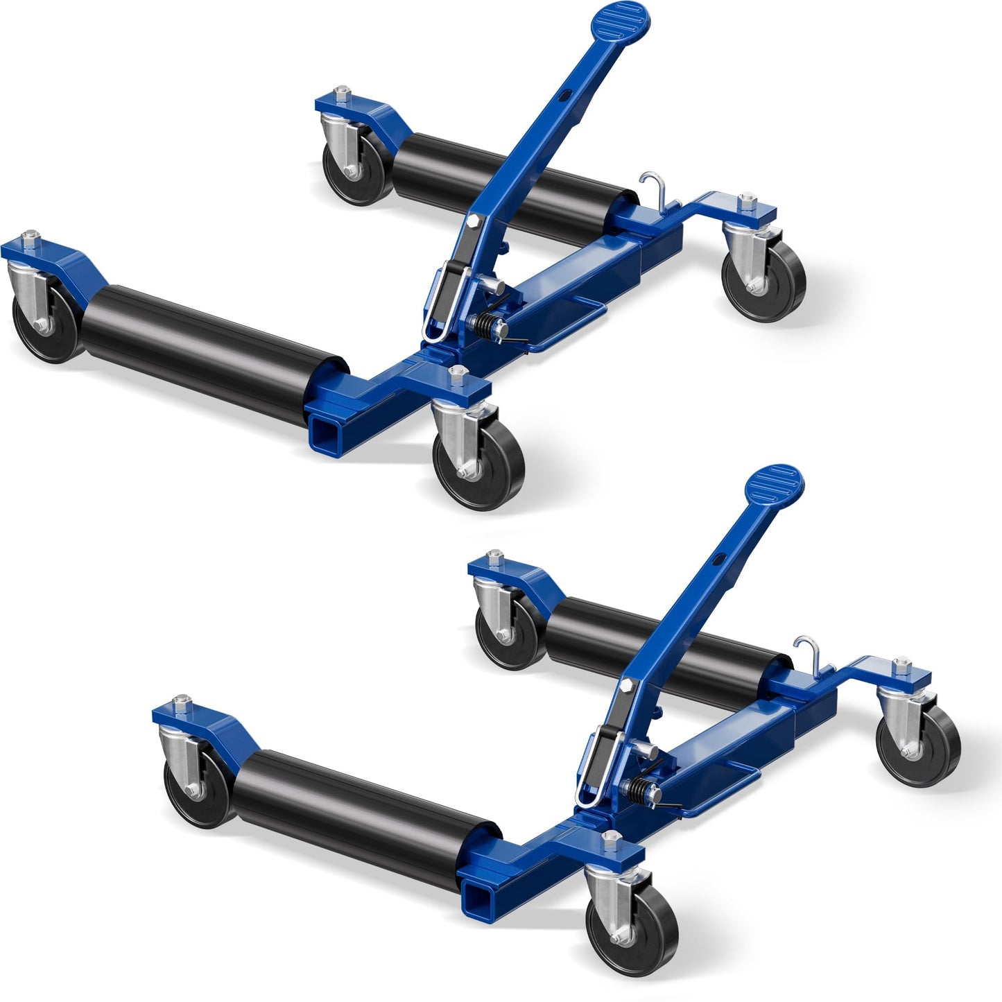 Car Dolly Jack Set of 2, Mechanical 1500-lbs Wheel Dolly, 9'' car Wheel Dolly Positioning Jack, Car Dollies for Vehicle Positioning & Auto Repair Moving, Blue
