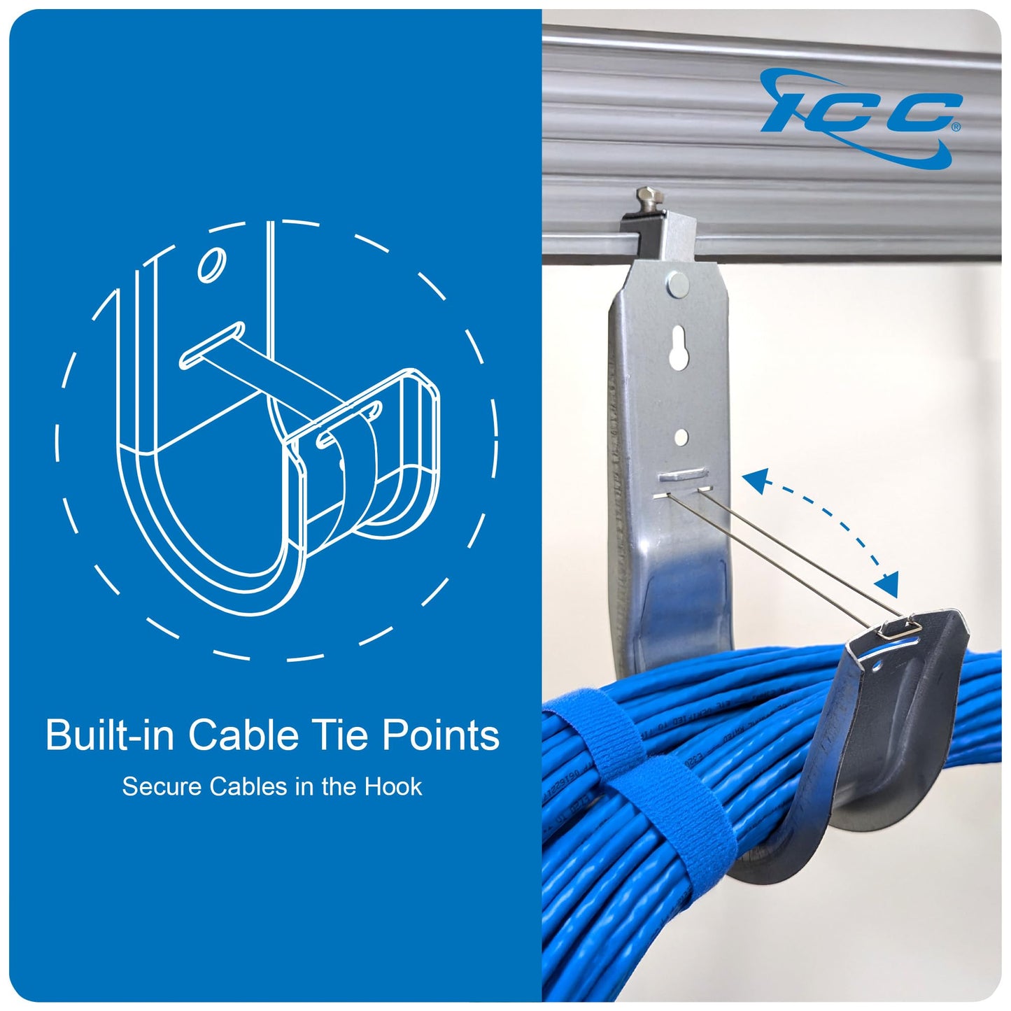 ICC J-Hook in 25 Pack (Beam Clamp, 4 in)