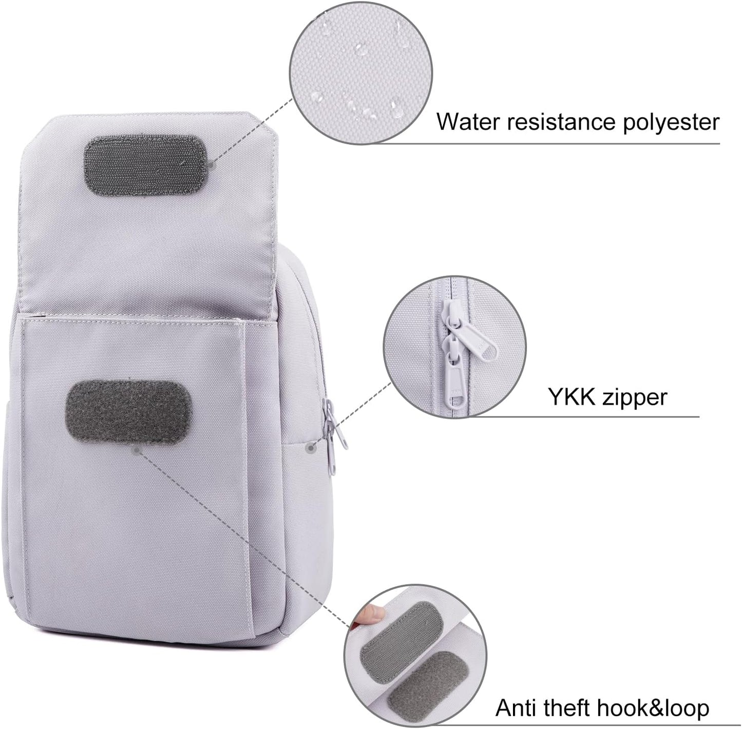 Backpack TULLIO Camera Bag Crossboy Camera Sling Chest Bag Waterproof for DSLR SLR Mirrorless Camera Waterproof