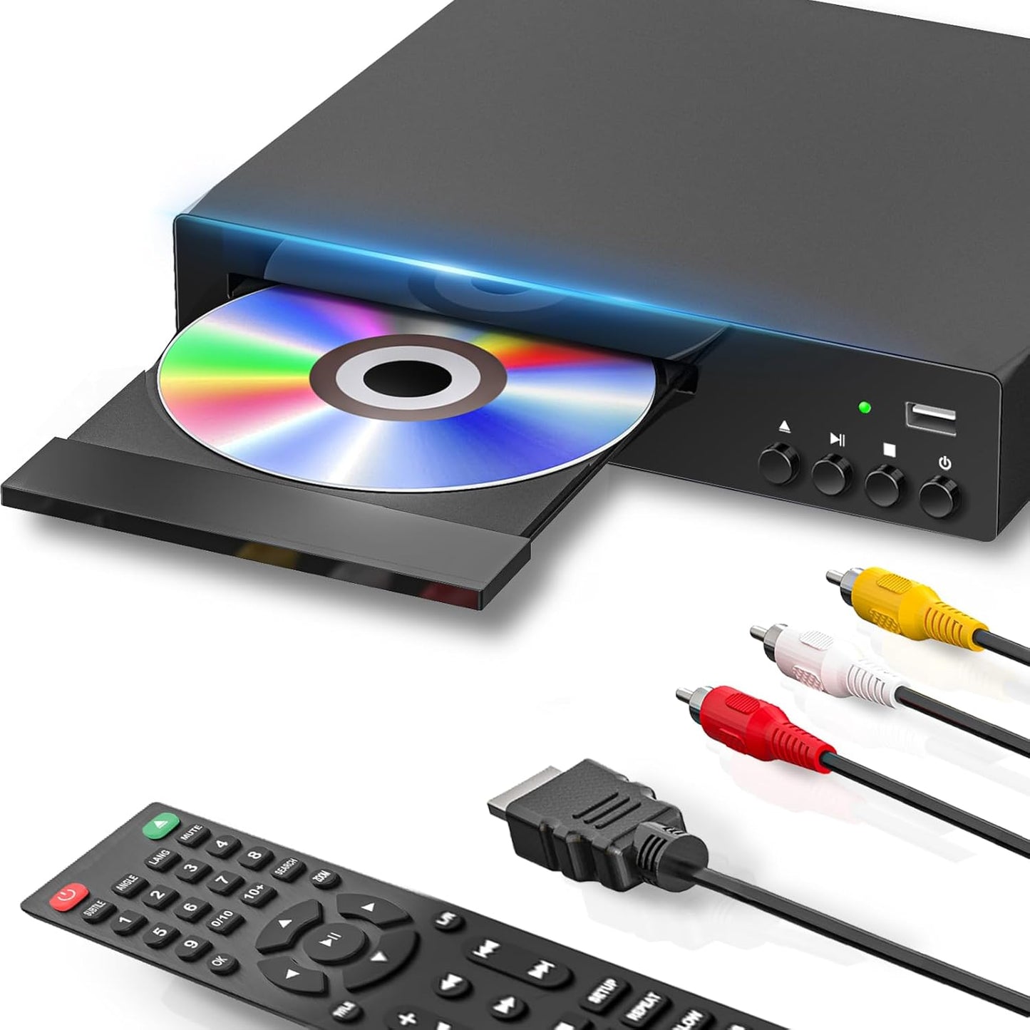 Delleson 1080P Region Free DVD Players for Smart TV All Region DVD Player with USB Input, Compact CD DVDs Players
