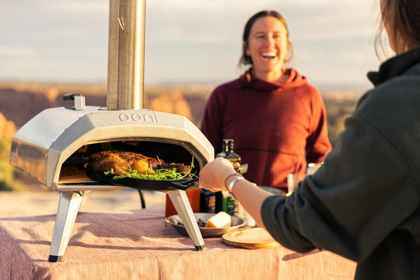 Ooni Karu 12 Multi-fuel Outdoor Portable Pizza Oven - Reaches 950°F and Cooks 12 Inch Pizzas in 60 Seconds. Versatile Wood or Propane Gas Fired Grill with Pizza Stone