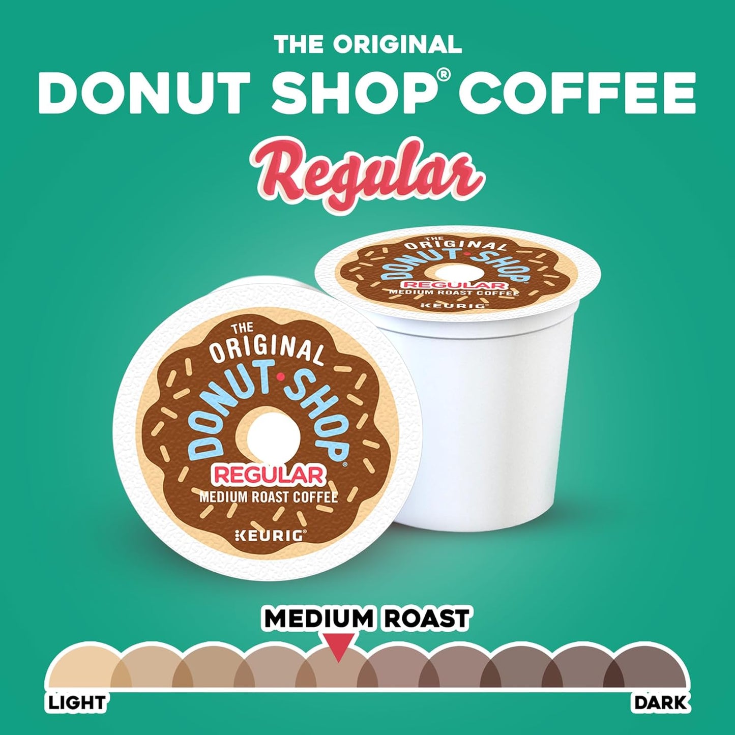 Original Donut Shop K-Cup Pods - Medium Roast Coffee, 72 Count | Single-Serve Convenience