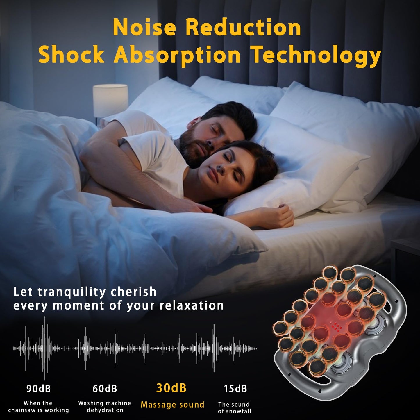 HYUVCX 24 Head Massage Gun Set, Deep Tissue Percussion Massager 9 Modes 99 Intensities, Massage Gun for Legs, Shoulders, Back, Body Muscle Pain Relief, Massage Gun Deep Tissue