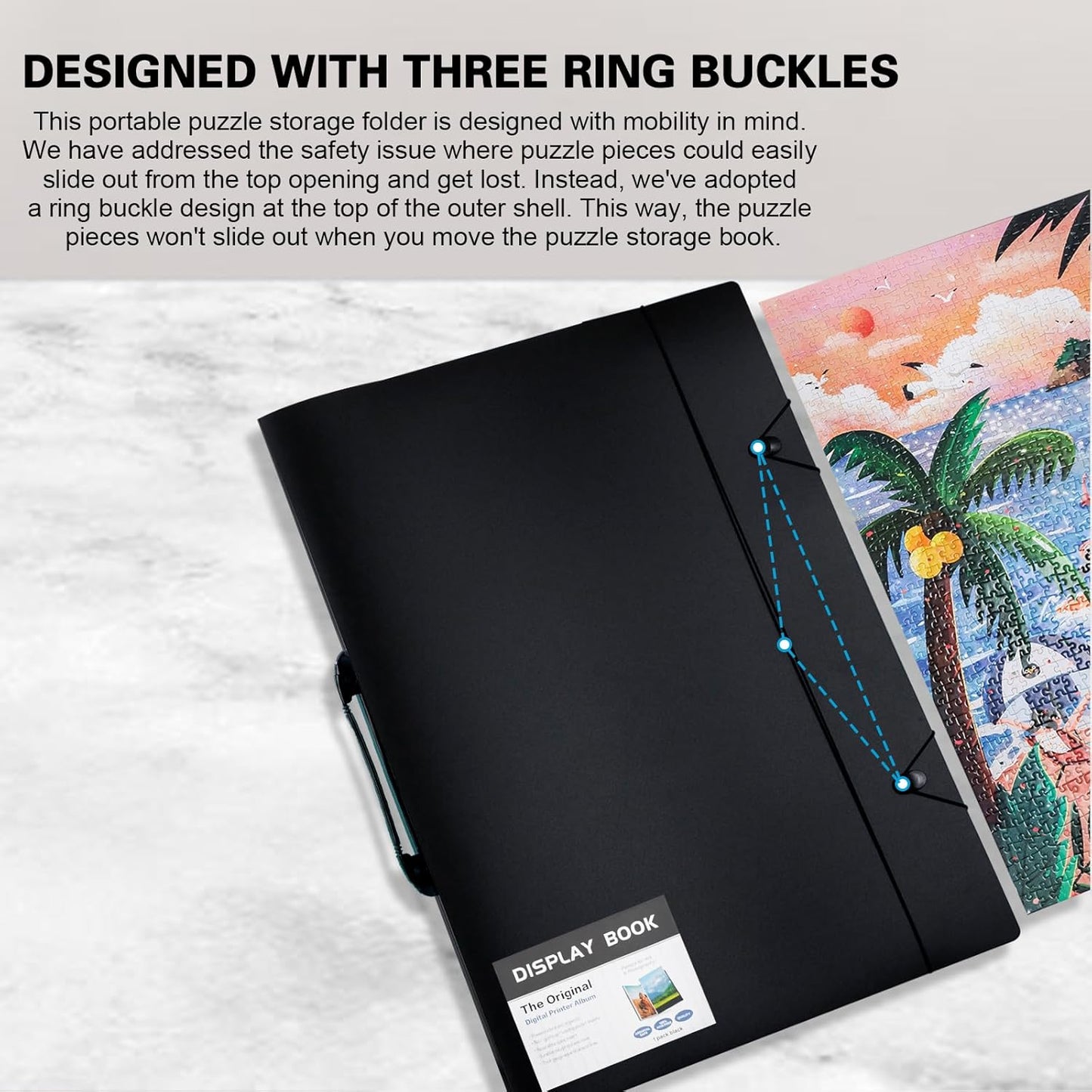 ZFCLXX 18"x24" 500-Pieces Large Art Portfolio Heavy Duty Binder with Plastic Sleeves, Portfolio Folder with Protectors