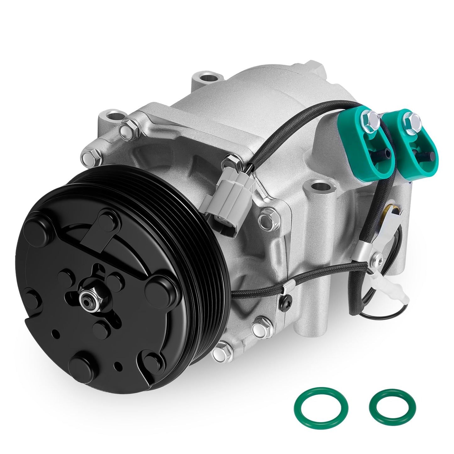SYKRSS 77613 Air Conditioning A/C Compressor with Clutch Compatible with Acura EL 2001-2005 1.7L L4, Compatible with Honda Civic 2002-2005 1.7L L4