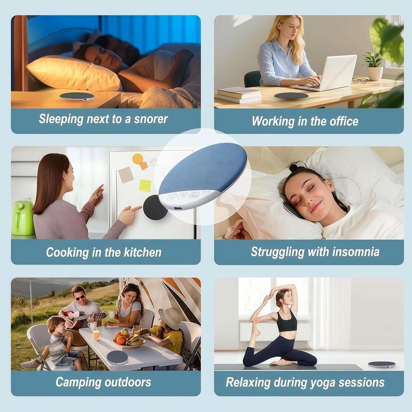 Generic 2026 20-Hour Under Pillow Bluetooth Speaker for Sleeping, New Wireless Sleep Sound Pillow Speaker with White