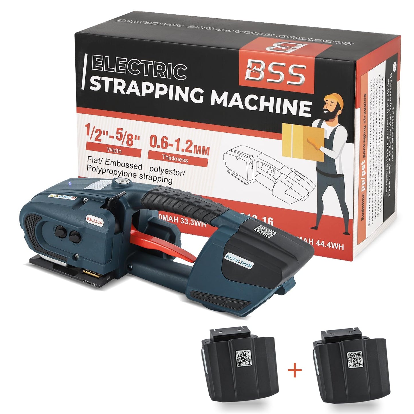 BAOSHISHAN Dual 4000mAh Automatic Electric Strapping Machine