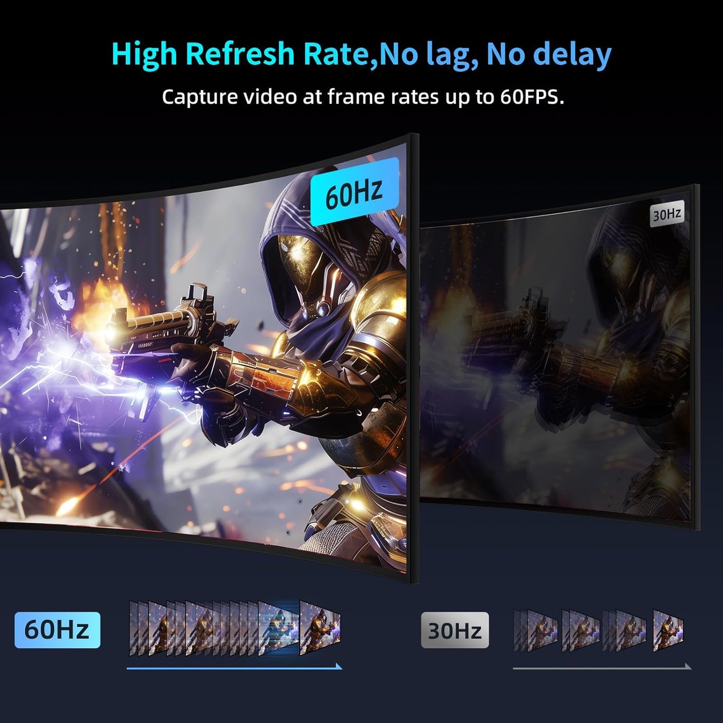 cenmate 3.0 1080P 60FPS 4K@30Hz Switch/PS5/Xbox/Camera/PC Aluminum HDMI Capture Card, USB Audio Video Capture Card