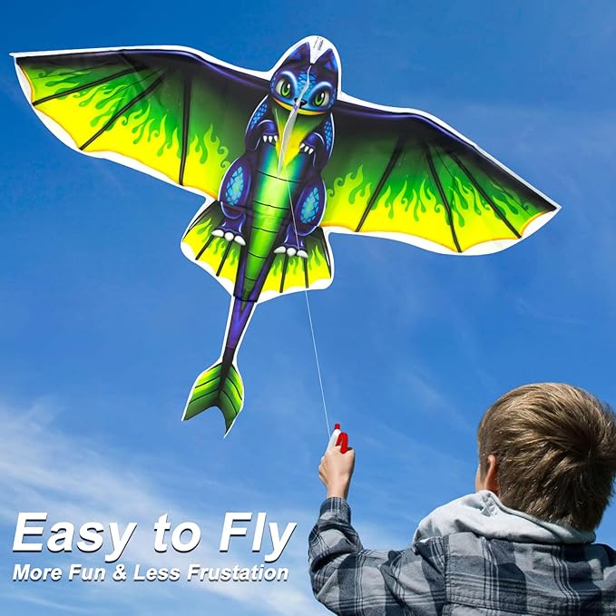 Easy to Fly Kites for Kids Ages 4-8 8-12 & Adults, Beach Flying Toys Butterfly Kite with Handle and Kites String, Great for Outdoor Activities & Family Trip Easter Gifts
