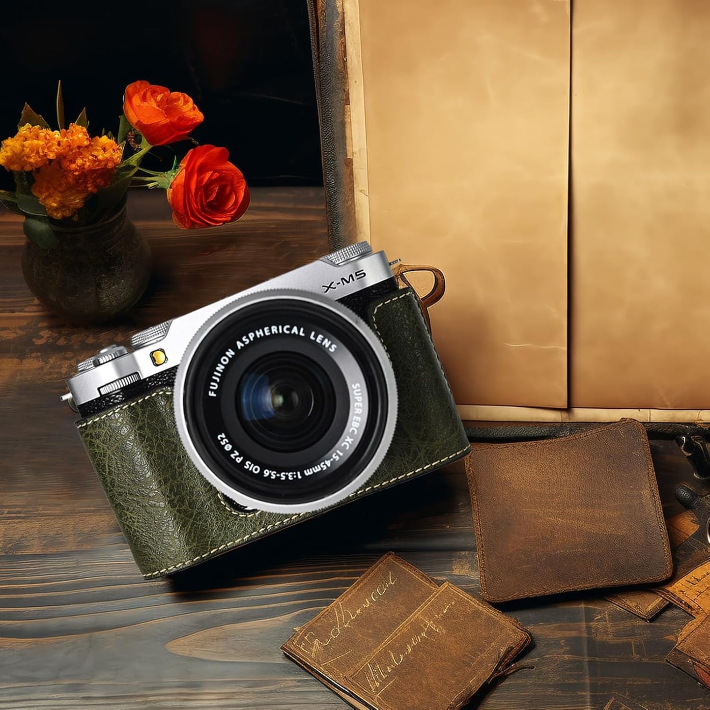 XM5 X-M5 XM5 VOVMOEYA Protective Camera Case for Fujifilm Mirrorless Camera,Fuji Camera Case Fuji Half Case With Front