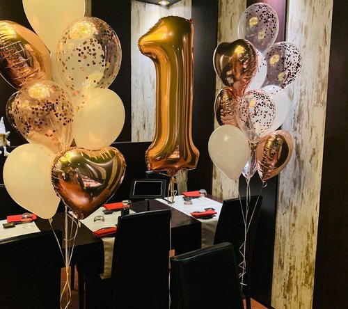 Gold Number 60 Balloon - 40 Inch Giant Foil Decoration for 60th Birthday Party Supplies