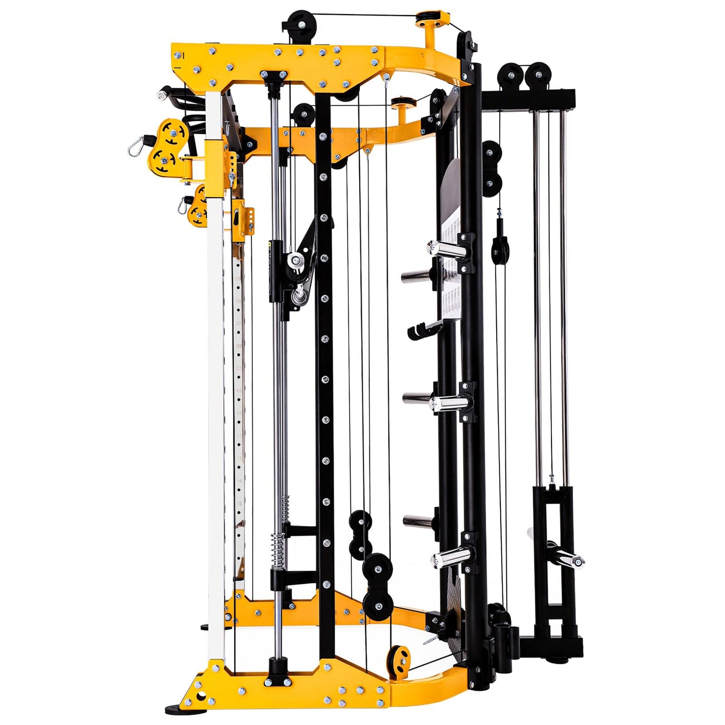 Altas Strength 3059 Smith Machine Home Gym Equipment with 1000 lbs Weight Capacity 2000 lbs Cables Strength Training Power Cages for Squats Presses Lunges Deadlifts Easy Assembly Included Accessories