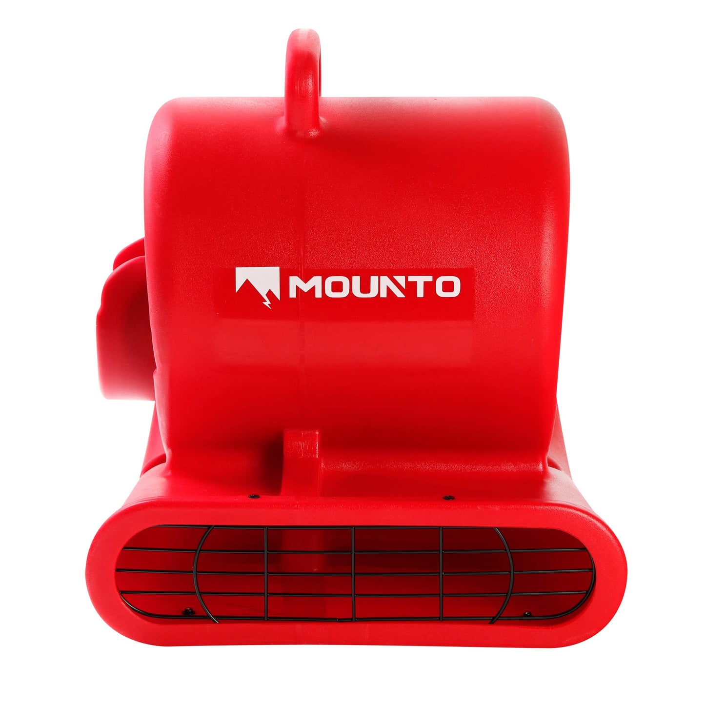 Mounto 1/3hp Air Mover 2000cfm Carpet Dryer Blower Floor Drying Fan - 3-Speed Air Mover w/Dual GFCI Outlet, 25ft Power Cord for Drying, Cooling, Air Circulation (Red)