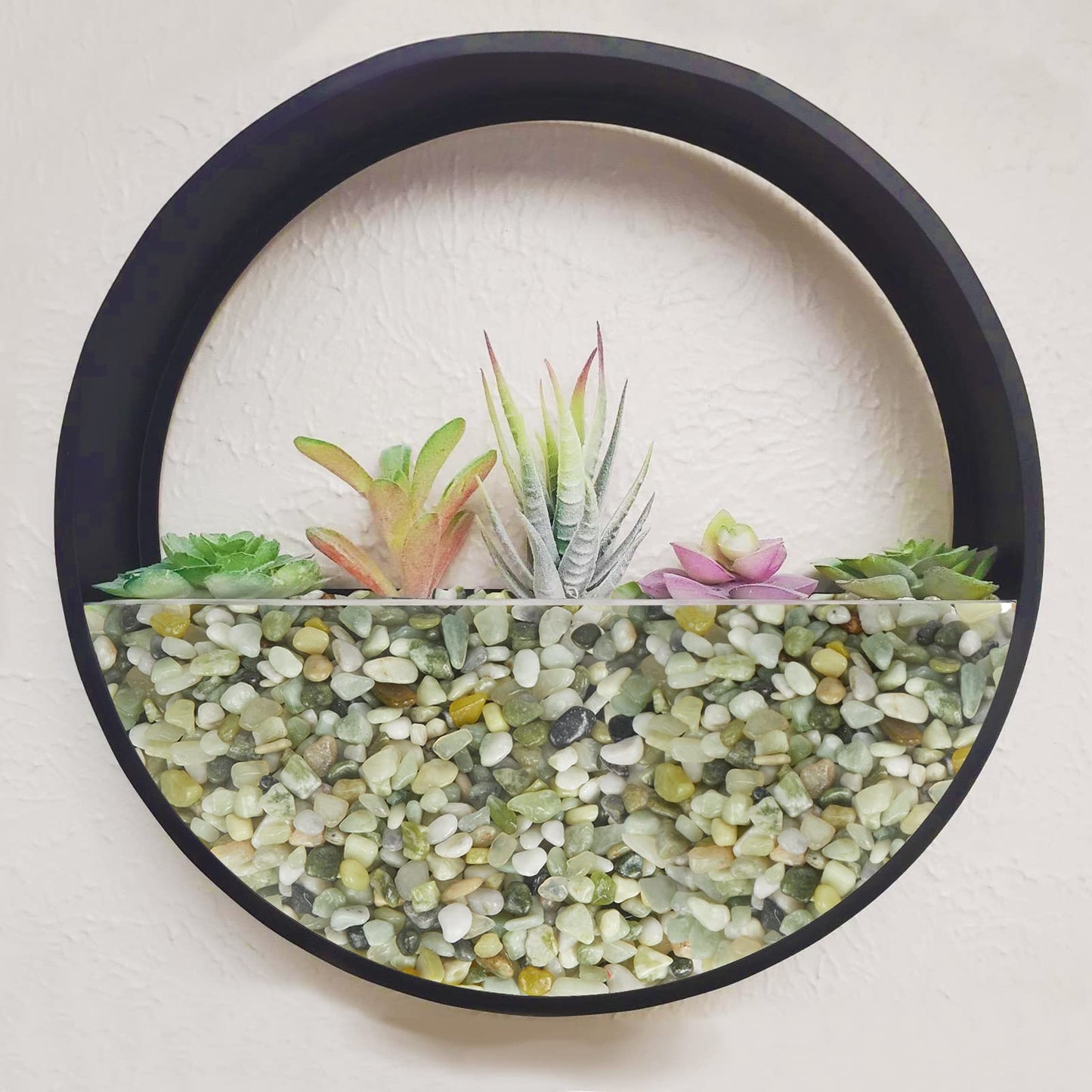 GASPRO 10 Pound Pebbles for Indoor Plants, 3/8 Inch Decorative Pebbles for Bamboo, Vase, Succulents, Garden, Landscaping, Highly Polished and Smooth Surface, Jade (Pack of 2)