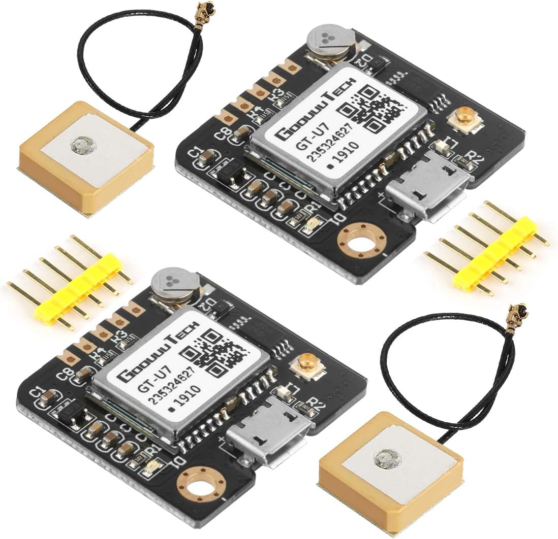 Doudou et Compagnie 2pcs GT-U7 NEO-6M, STM32, Doudou GPS Module, High Sensitivity, Low Power Consumption, Compatible