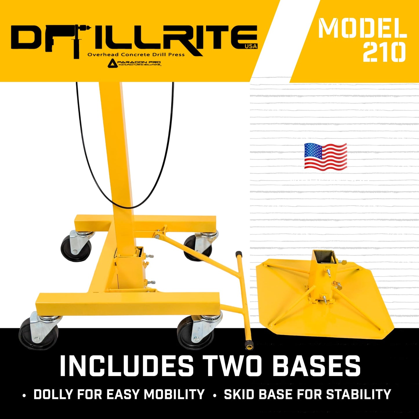 DRILLRITE™ Overhead Drill Press Model 210 7'