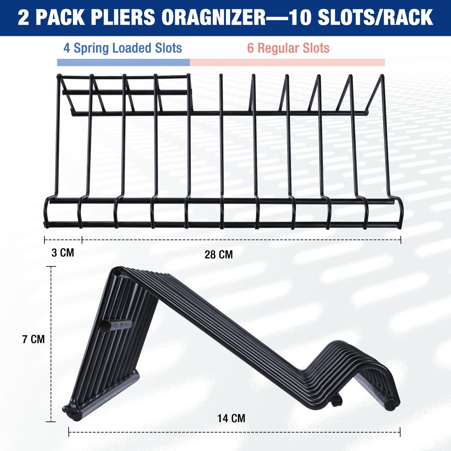 WORKPRO Pliers Set, 20-Piece Complete Pliers Set with 2-pack Organizer Rack, Channel Locks Plier and Vise Grip Plier Assortment for Home, Garage, Mechanics & DIY Projects