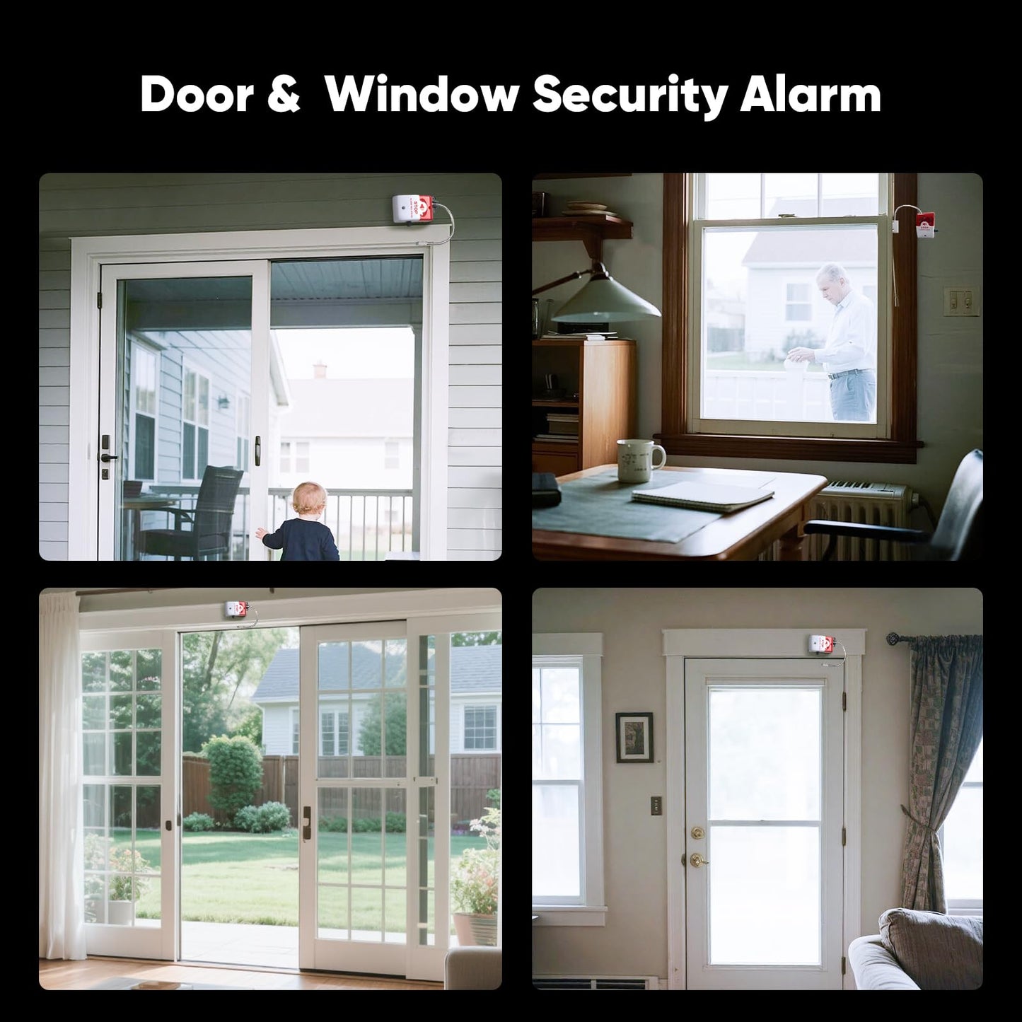 Exit Door Alarm with 110dB Siren,Commercial Emergency Exit Security Device,Battery Powered Magnetic Sensor, Easy Installation,Ideal for Warehouse,Office,Retail,Industrial Exit Safety