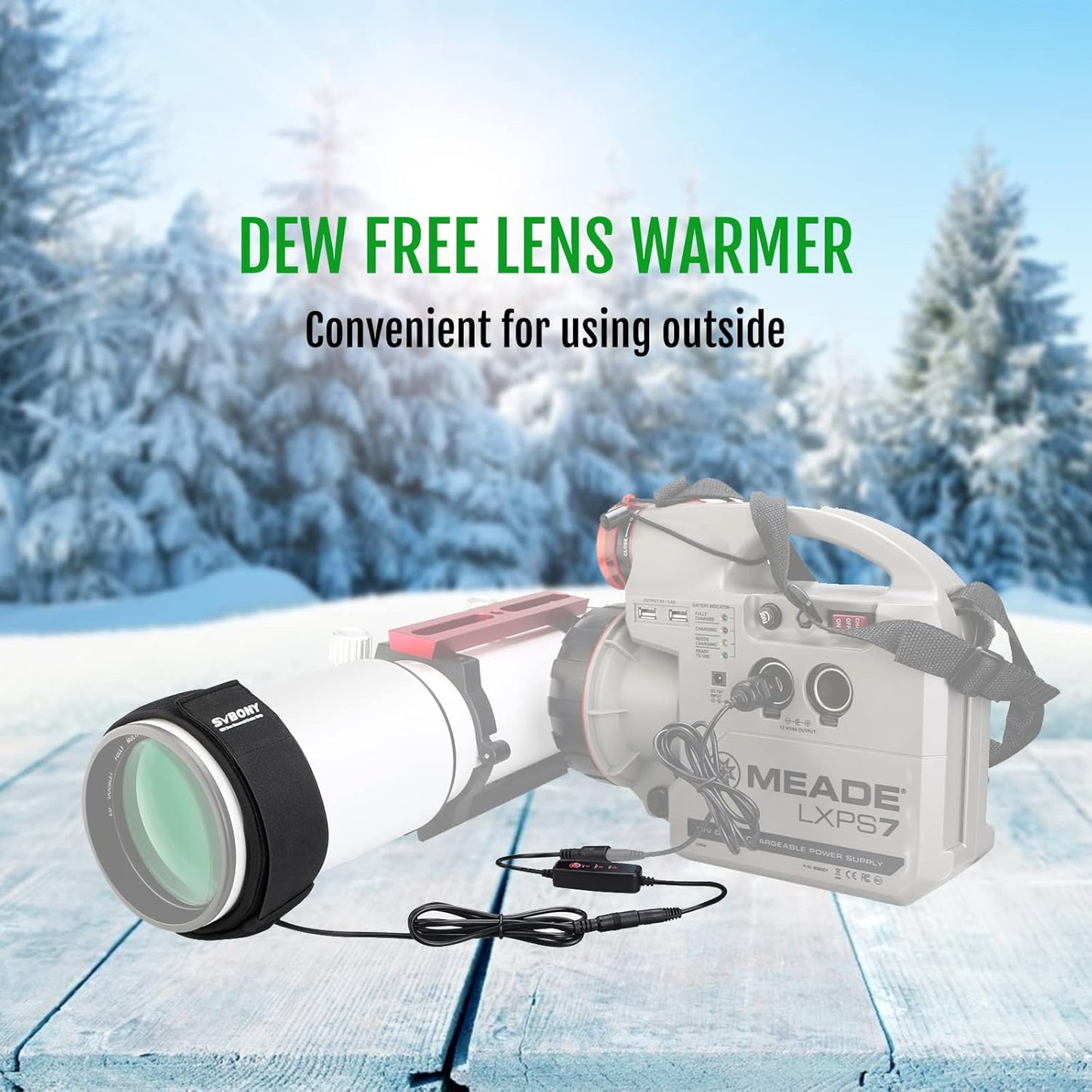 SV192 480 mm 152mm SVBONY Dew Heater Strip Lens Heater Warmer for Telescope DSLR Camera Lens Outer Diameter Below