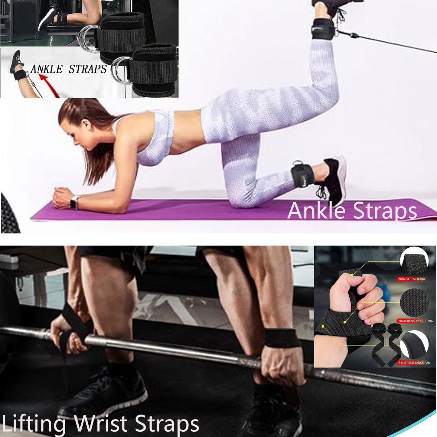 Kinglotus Cable Machine for Home Gym,Triceps Press Down Cable Machine attachments,LAT Pull Down attachments,Triceps Pull Down attachments,Fitness Equipment Cable Accessories