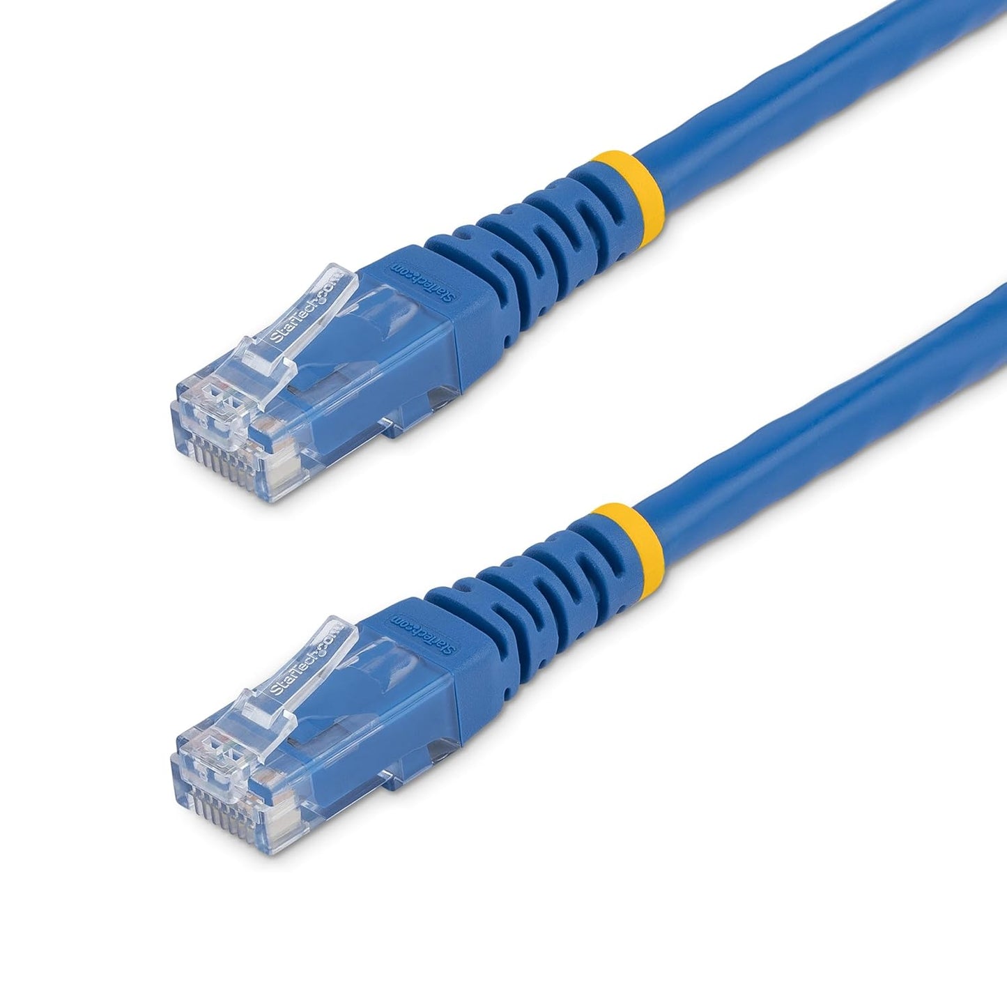 2ft CAT6 6 -250Mhz 100W RJ45 (C6PATCH2BL) StarTech Ethernet Cable - Blue CAT Gigabit Ethernet Wire PoE UTP Molded