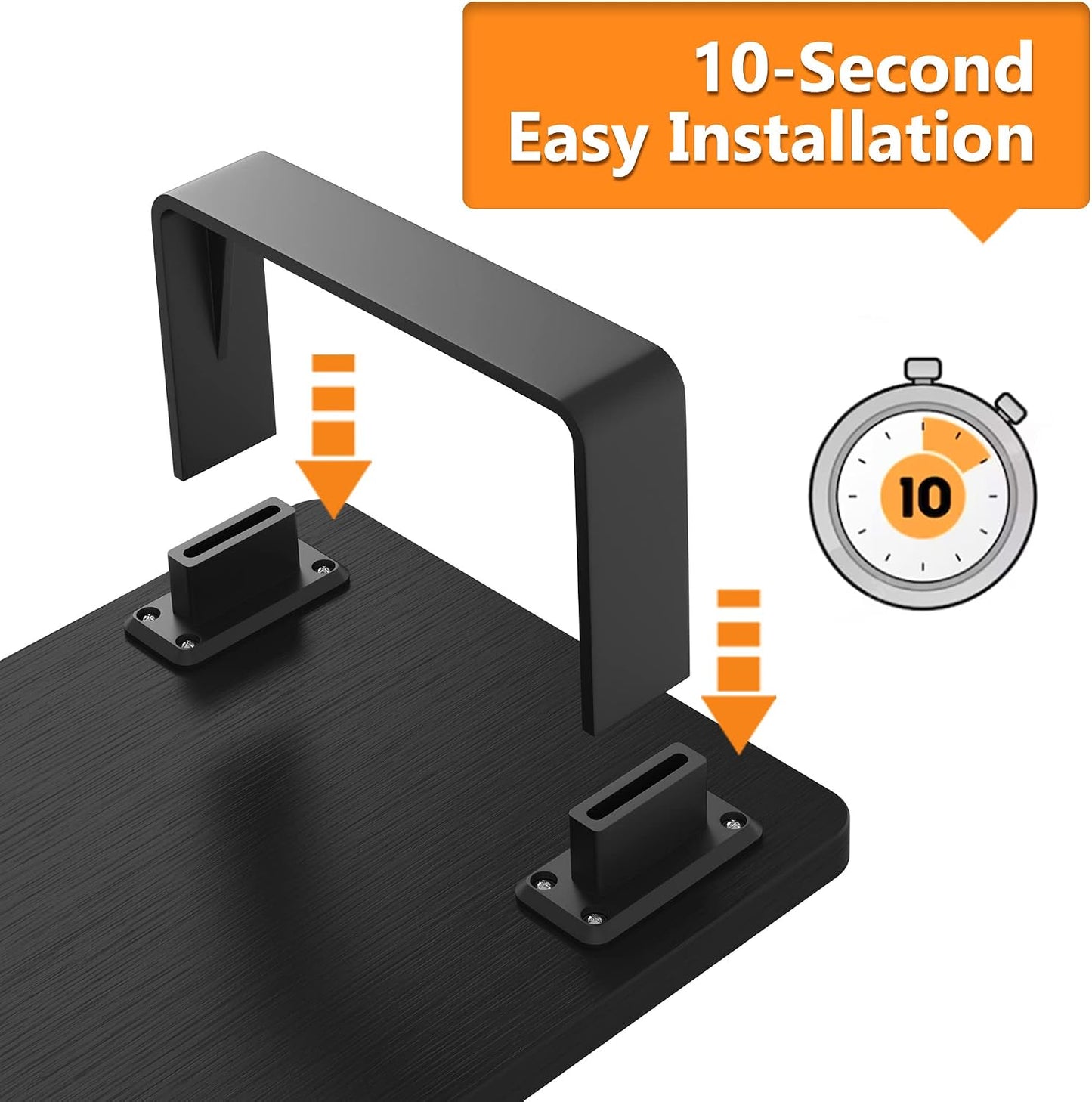 50 LB 1-Step Monitor Stand Riser with Capacity, Stable Wood Computer Monitor Stand for Desk Organizers, Computer Riser