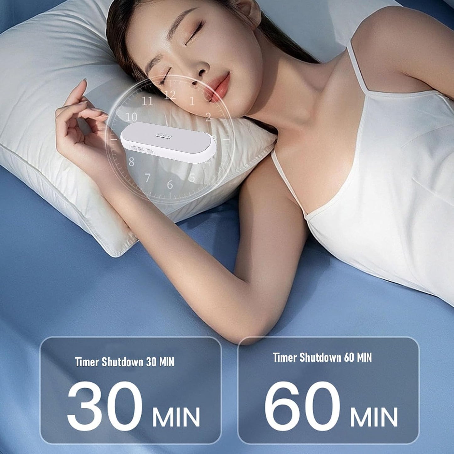 LICAEVEY 400mAh Under Pillow Speaker for Sleeping, Portable White Noise Machine with Bluetooth & Smart Sleep Timer