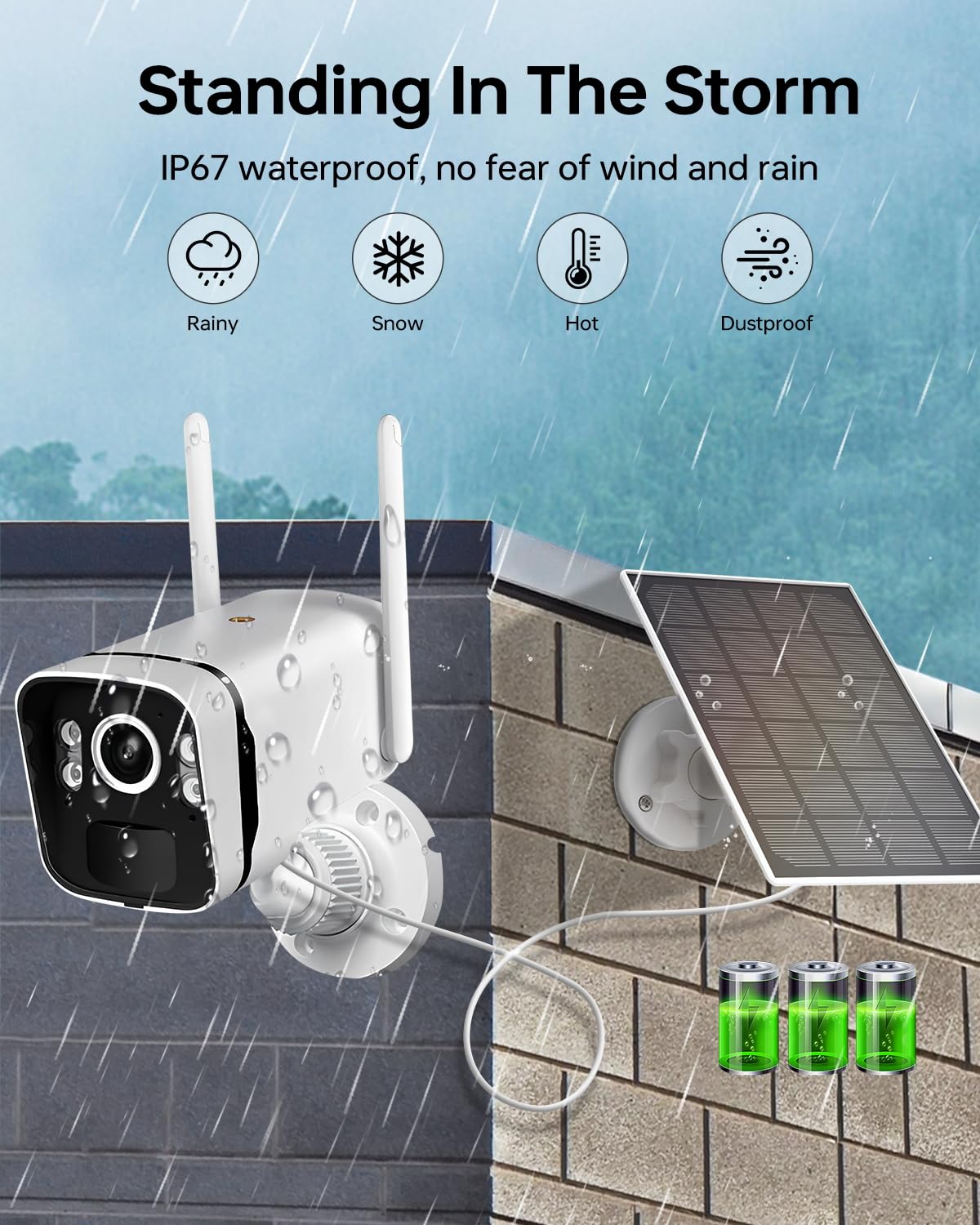 ZHXINSD 4MP Solar Powered Security Camera Outdoor Wireless System with 10" Monitor, 5G/2.4G WiFi 4PCS Outdoor Battery Camera with Solar Panel10CH Home Security System AI Human Detection 2-Way Audio