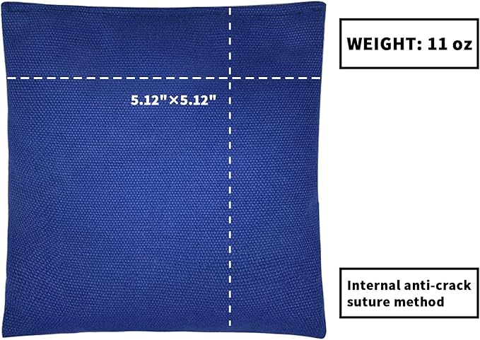 Set of 8 Regulation Cornhole Bags Double Sided, Weather Resistant Bean Bags for Cornhole Toss Game, Corn Hole Beans Bags with Tote Bag