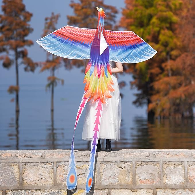 Mint’s Colorful Life Large Kite for Kids and Adults, Easy to Fly Single Line Beach Kites, Comes with 300ft String Handle