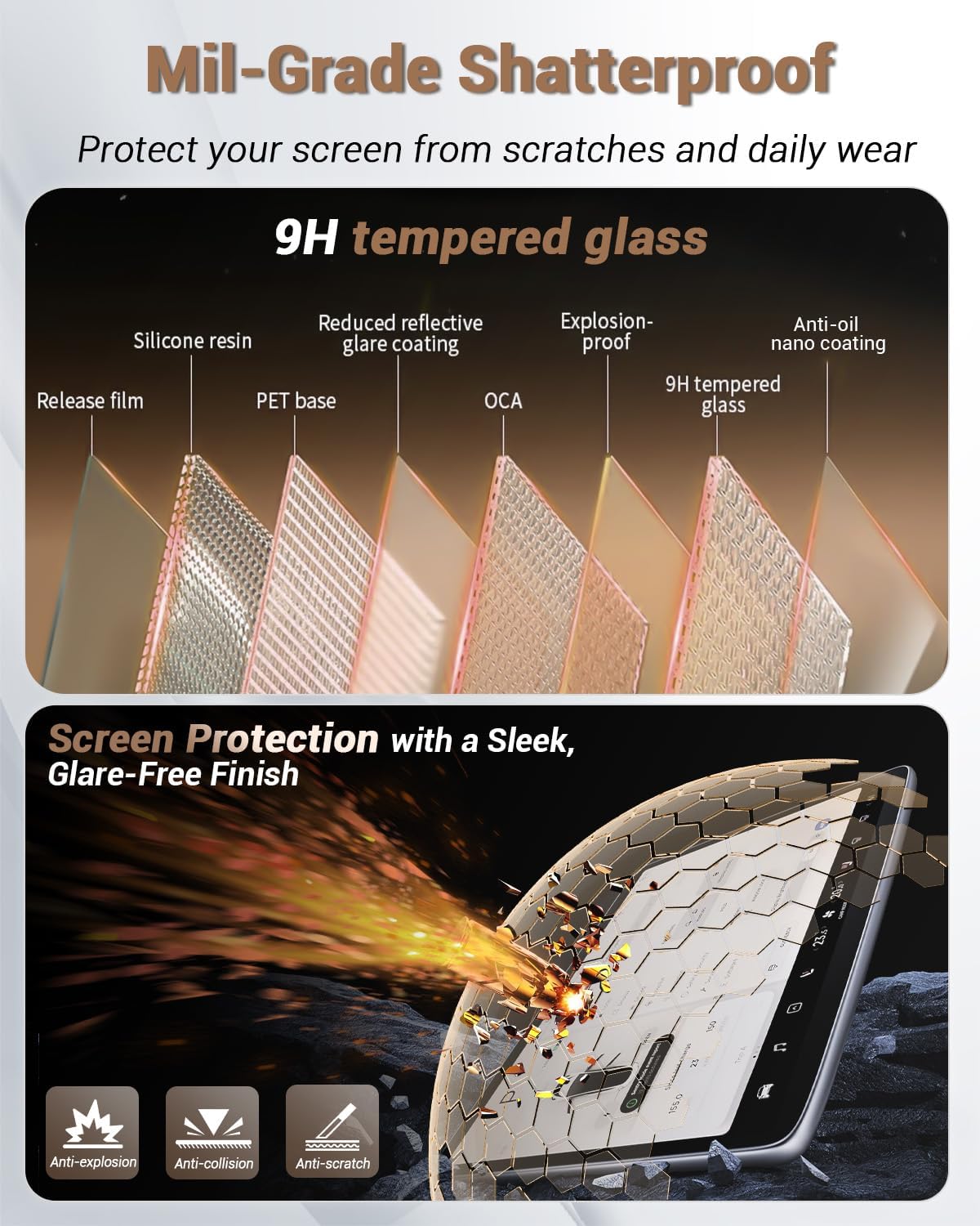 13.4'' 2026 26 1500 2022-2026 1500 2026 1500 Anti Glare Matte Sierra Screen Protector for Chevy Silverado & GMC Sierra