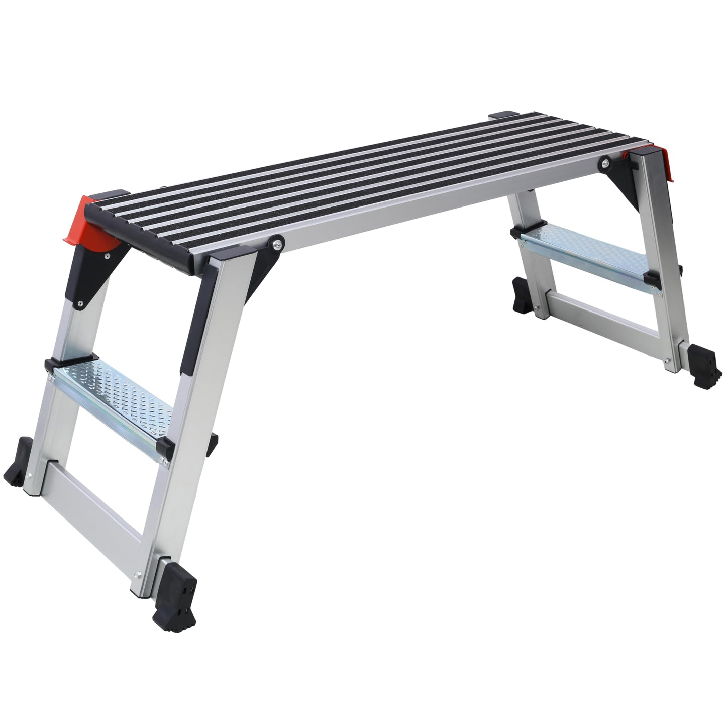 Sailret 40" Aluminum Folding Work Platform/Step Stool - 330 LBS, Non-Slip, Ultra-Stable, Portable Ladder Bench for Washing, Cleaning, Painting, ANSI Compliant