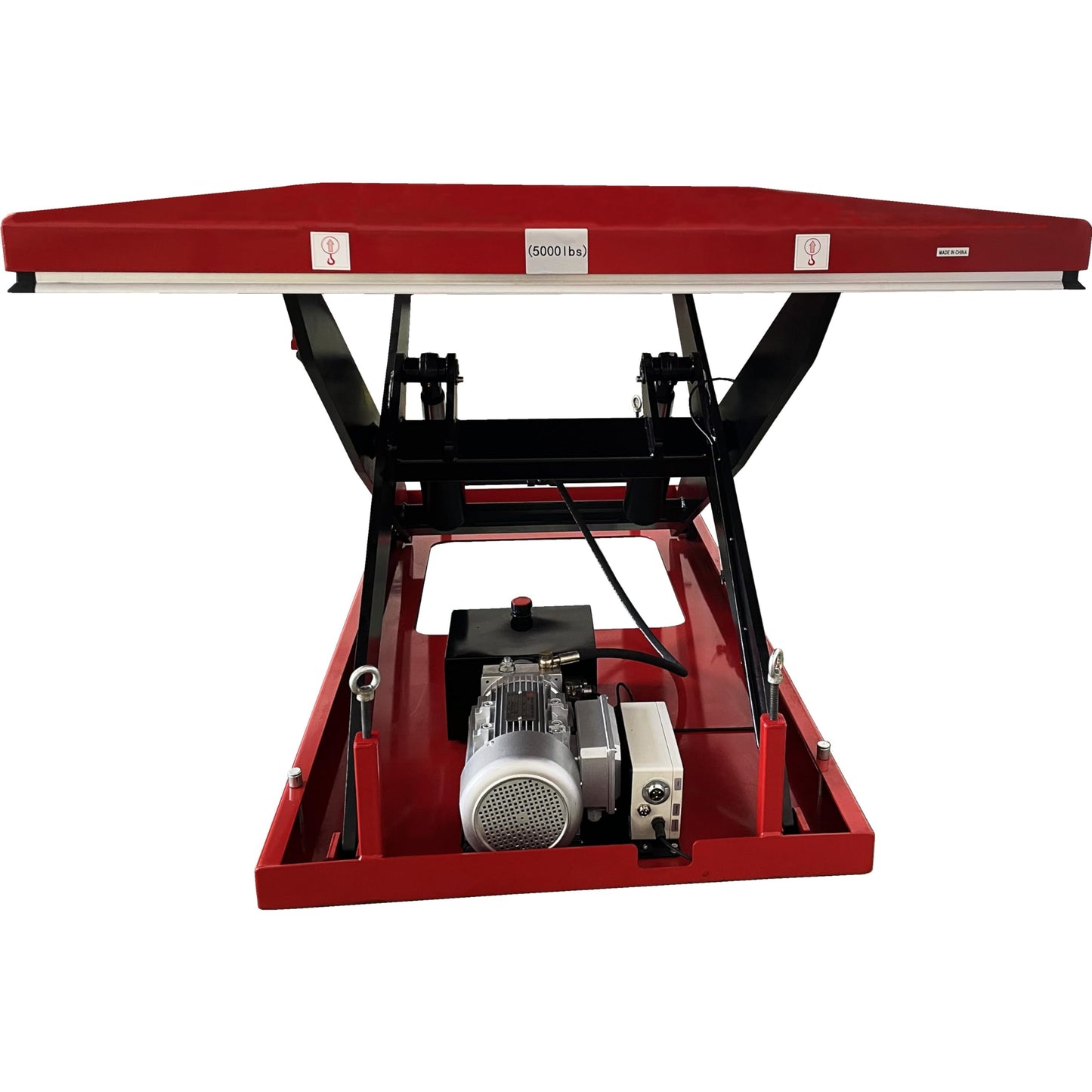 PAKE Electric Hydraulic Scissor Lift Table, 5,000 lb. Capacity, 72" x 48" Platform, 36.25" Lifting Height