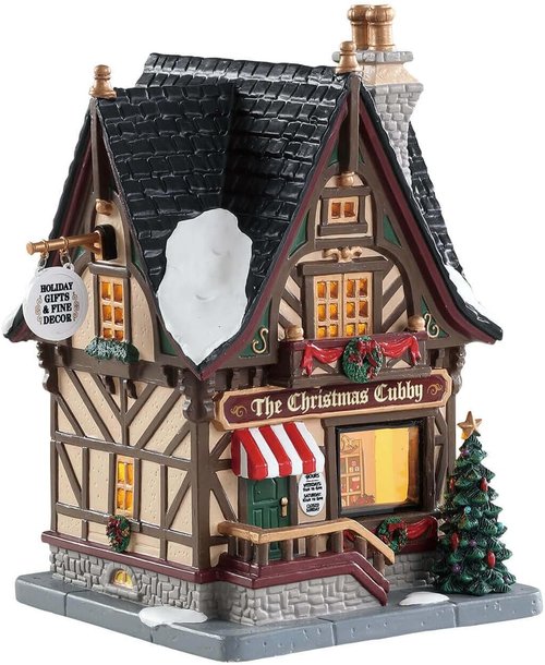 Lemax The Christmas Cubby - Festive Holiday Decor | Charming Collectible Figurine
