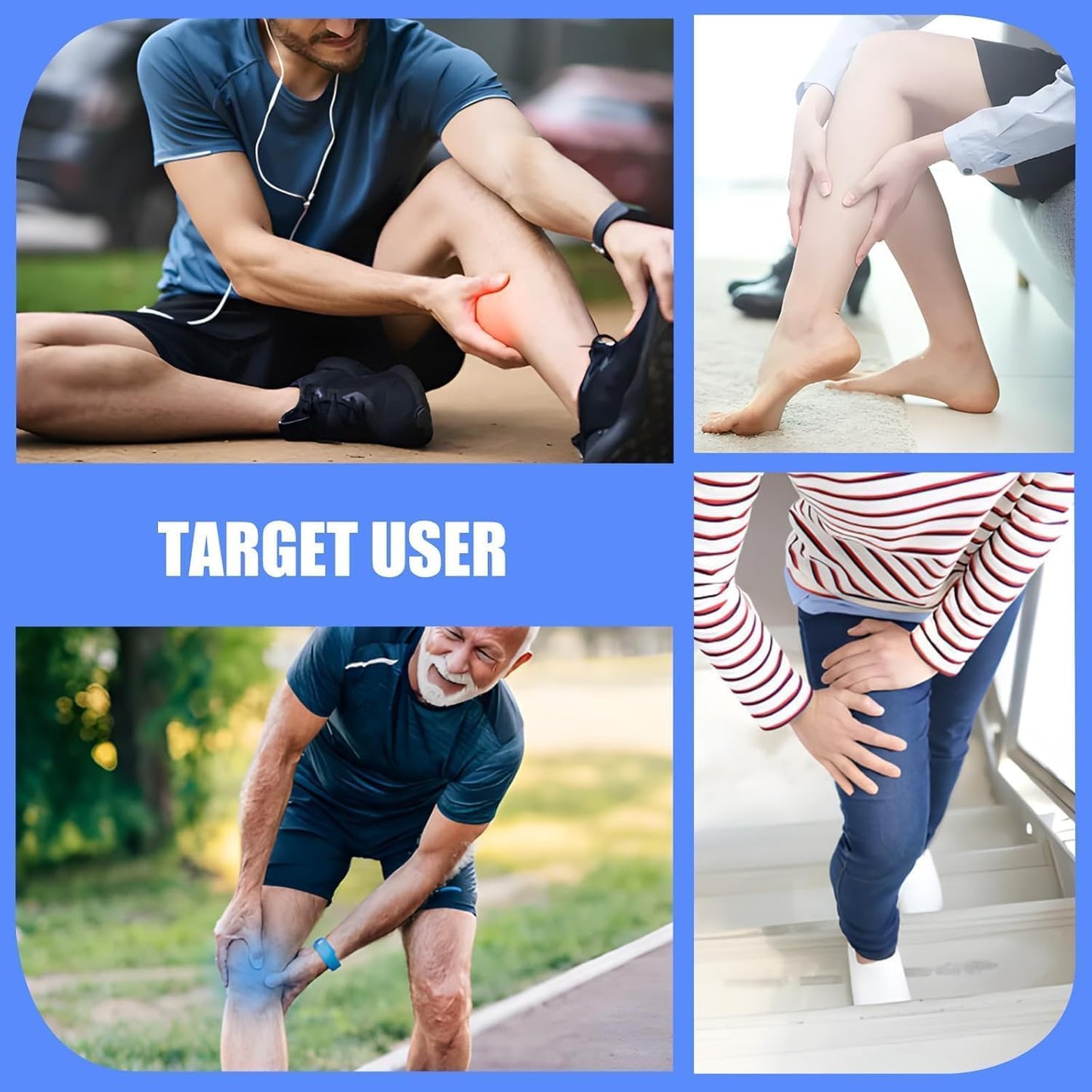 FinityPro FSA Air Compression Leg Massager for Circulation and Pain Relief, Full Leg Compression Boots with Adjustable Extension Straps for Foot Calf Thigh, 3 Modes & 20-Min Auto Shut-Off