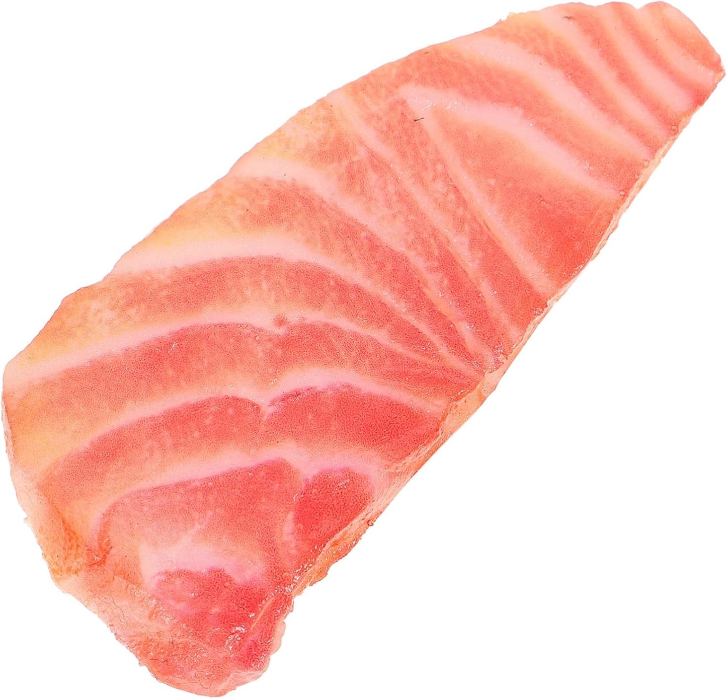2pcs TOYANDONA Lifelike Salmon Slice Prop Model Realistic Artificial Salmon for Food Display Photography Early