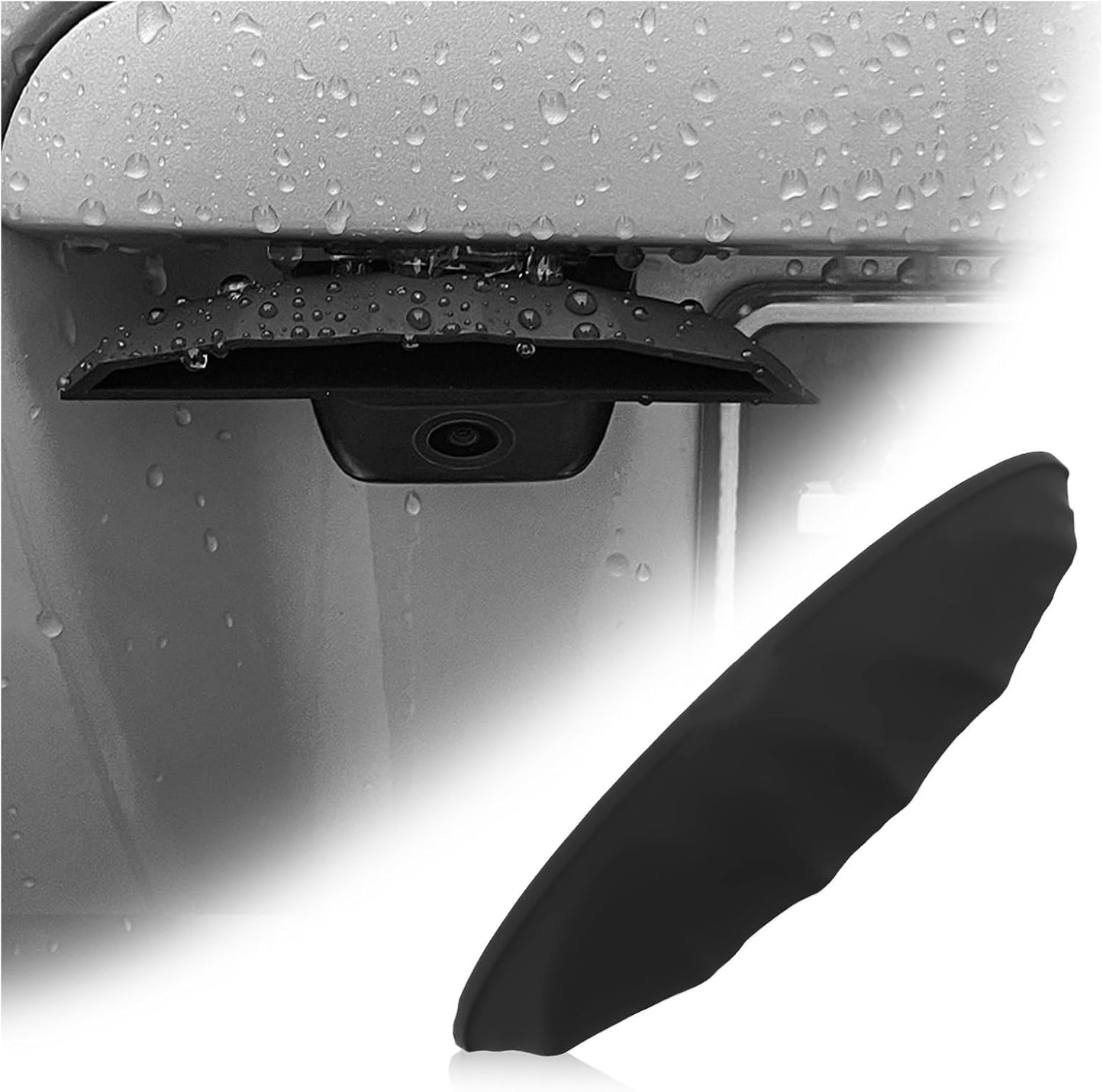Turcee 0.91 New Car Backup Camera Rain Shield,Silicone Cars Reverse Camera Rain Cover Keeps Cameras Imaging