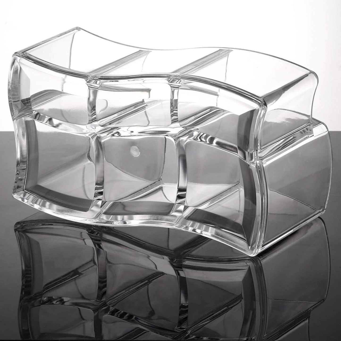 Tbestmax Acrylic Makeup Brush Holder - 6 Slot Organizer for Clear Eyebrow Pens & Cosmetics Storage