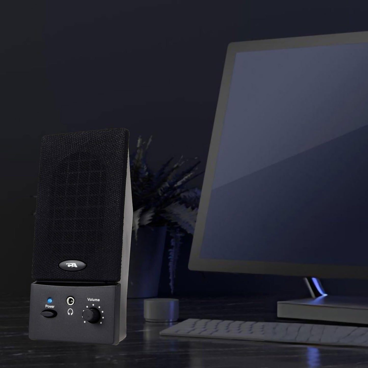 Cyber Acoustics 2.0 3.5mm (CA-2016), USB Powered Desktop Speaker System with Audio for Laptops and Desktop Computers