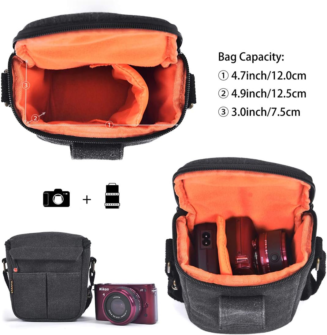 FOSOTO SX740 SX540 G7X G9X a6000 a6100 a6400 A6500 RX100 DSC-W830 W800 GX85 XE3 L340 L31 J5 Camera Case Bag for Canon