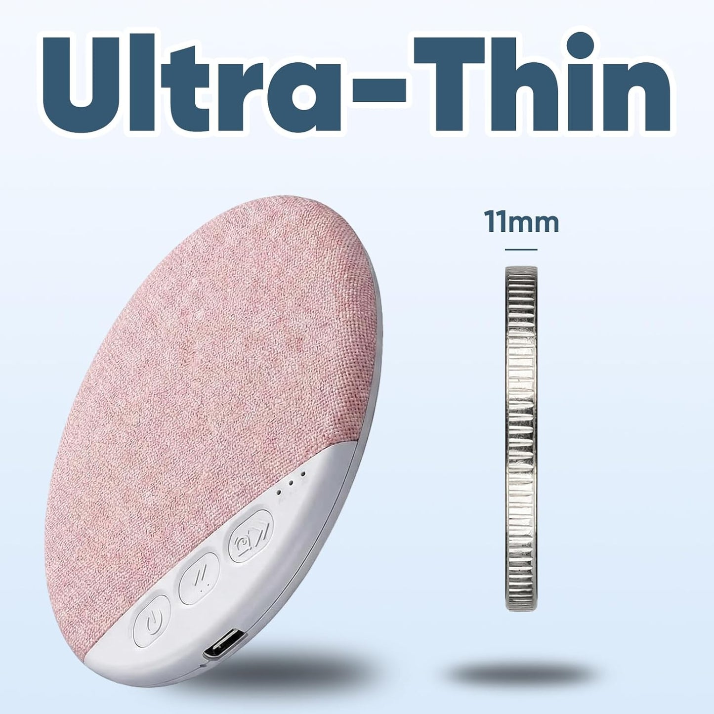 Lyercw 2026 New Sleep Pillow Speaker, Bluetooth Pillow Speaker, Ultra-Thin Stereo Bass with Timer and White Noise Sleep