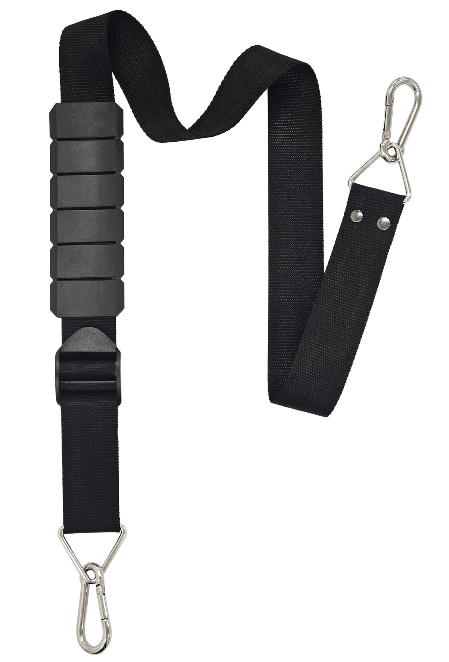 Heavy Duty Shoulder Strap, Supports Weight up to 100 lbs, Adjustable 48" to 74", Multi-Purpose Shoulder Belt with Metal Carabiners for Moving Straps & Replacement for Bags and Luggages