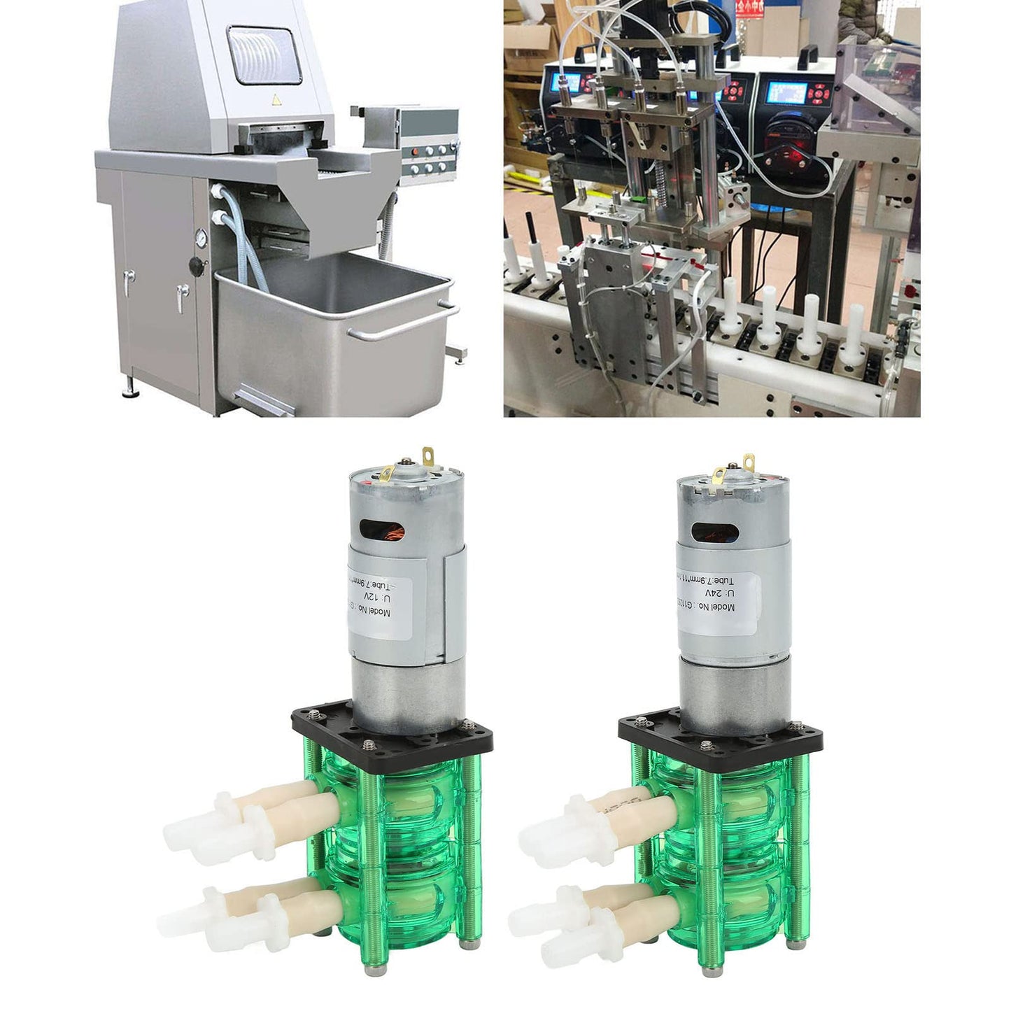 Peristaltic Metering Pumps Dual Head High Peristaltic Pump Liquid Dosing Pump with BPT Tube for Lab Analytical Liquid Liquid Sampling Analysis